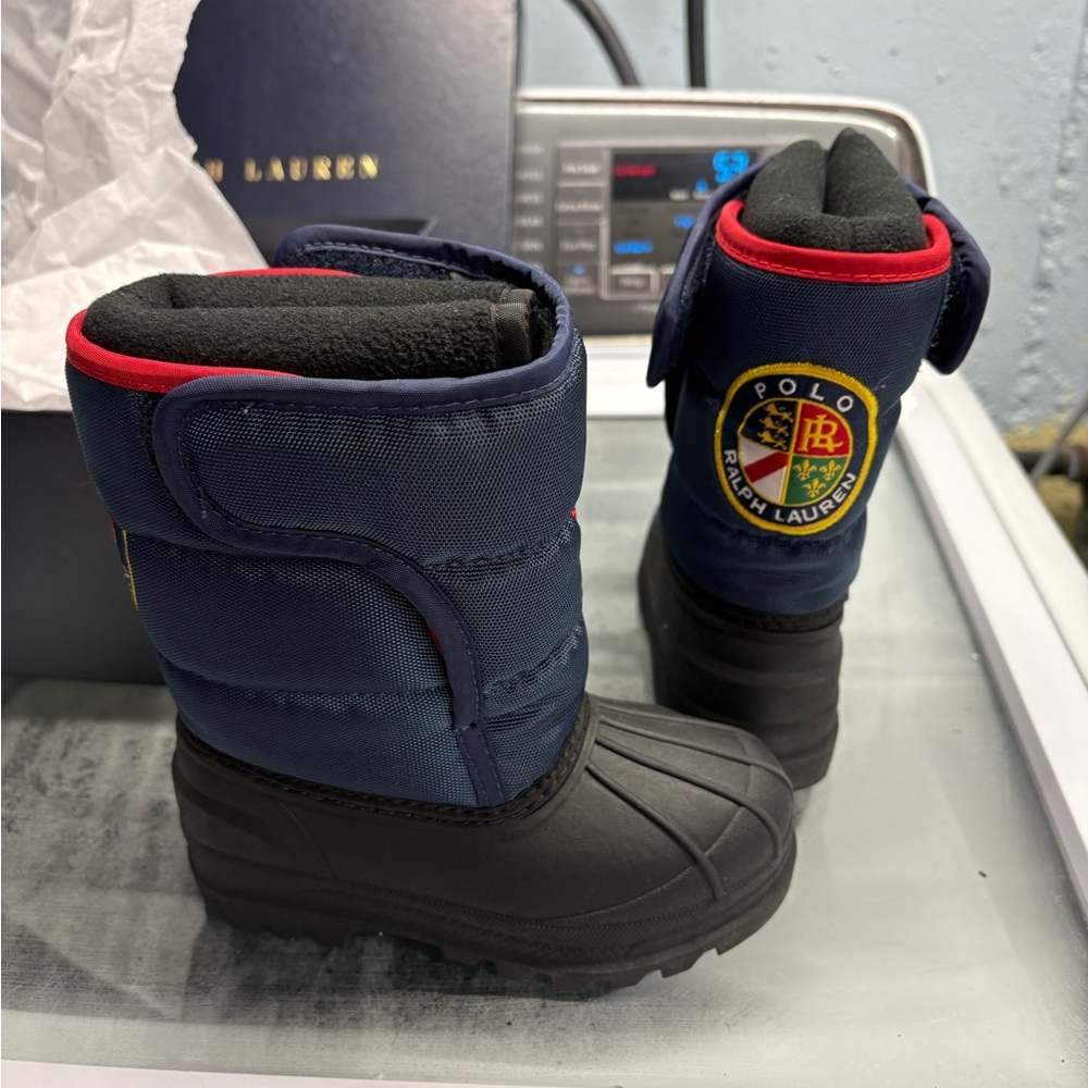 Ralph Lauren Kids Navy and Black Rain & Snow Boots